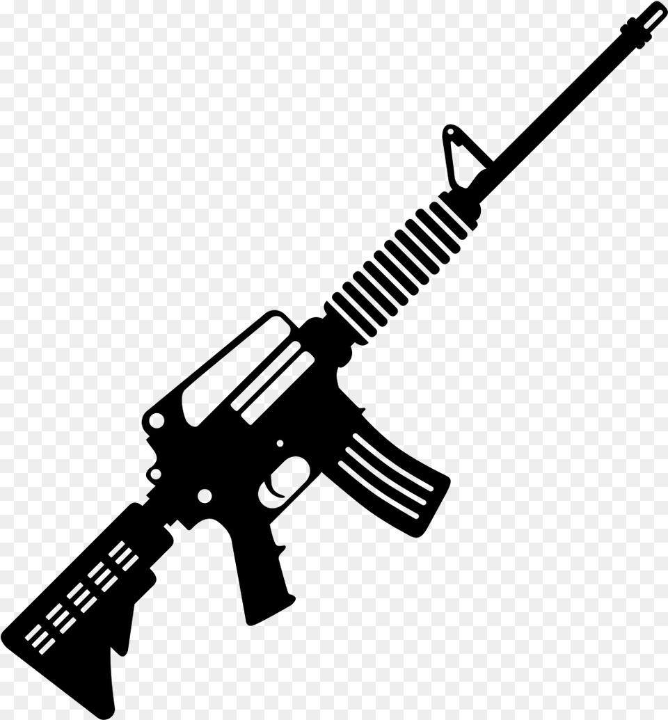 Gun Vector Ar 15 Clipart, Gray Png