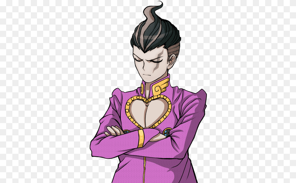 Gundham Tanaka As Giorno Giovanna Danganronpa Cartoon, Book, Comics, Publication, Adult Png