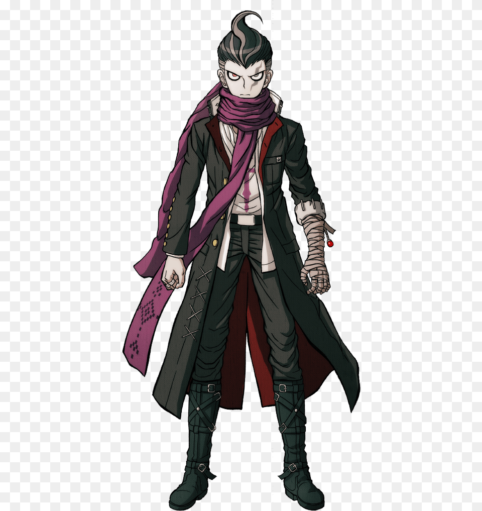 Gundham Tanaka Fullbody Sprite Without Earring Danganronpa Full Body Sprites, Book, Comics, Publication, Clothing Png Image