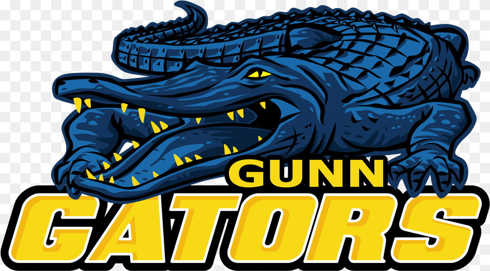 Gunn Junior High Logo Gunn Gators Logo, Animal, Crocodile, Reptile Free Transparent Png