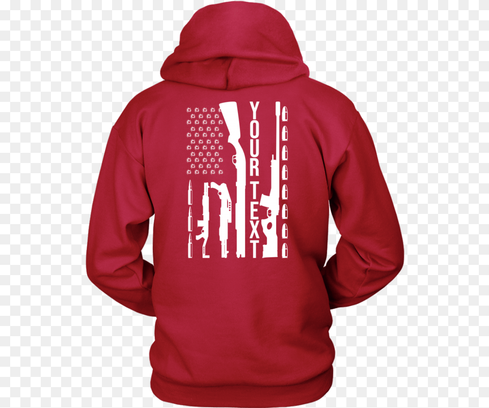 Guns Bullet Holes Stars American Flag Your Text August Girl Hoodie, Clothing, Hood, Knitwear, Sweater Free Png Download