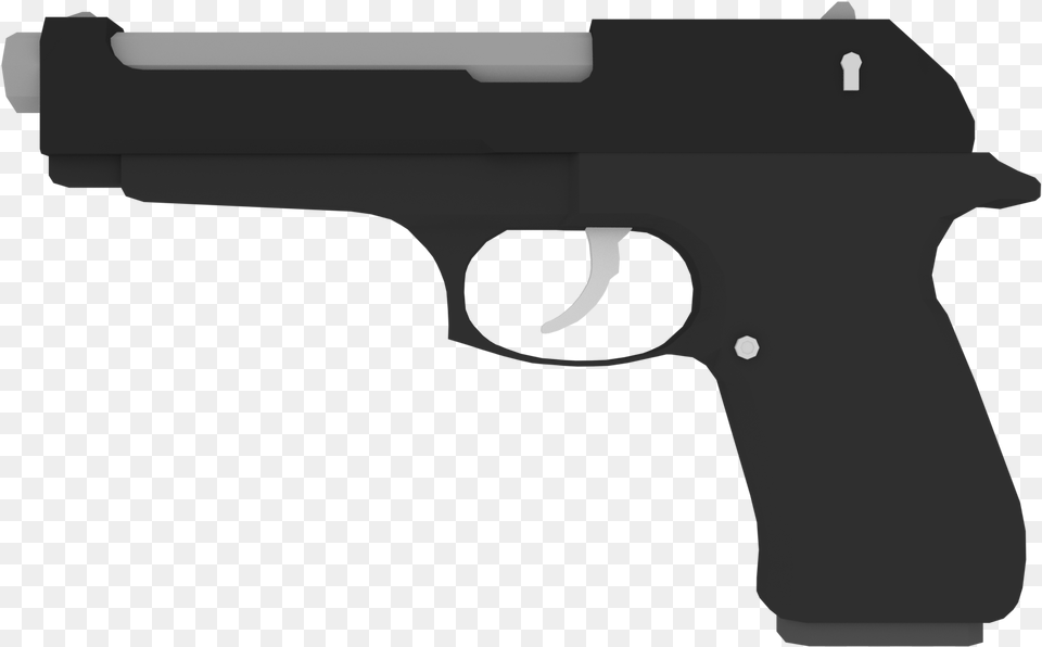 Guns Clipart Fps Low Poly Gun, Firearm, Handgun, Weapon Png