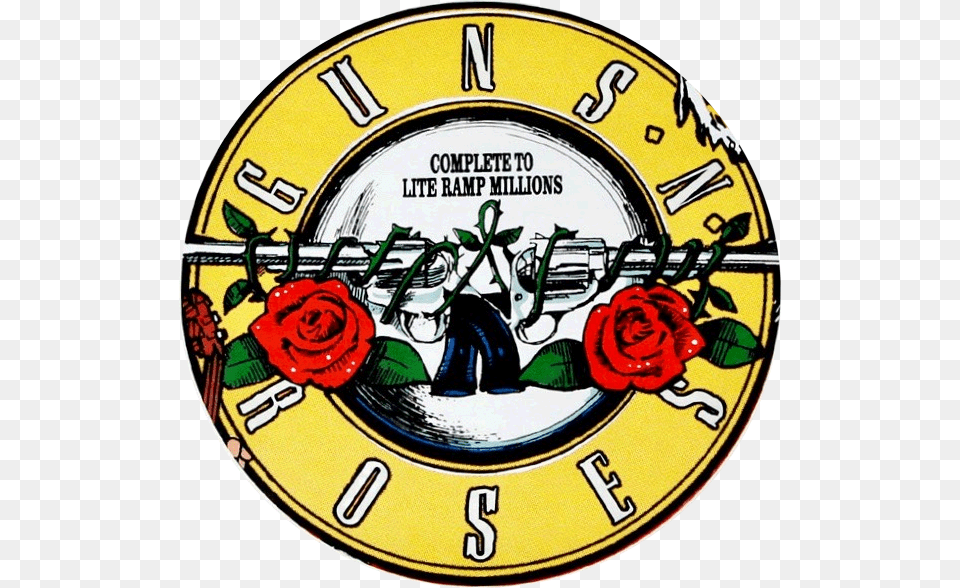 Guns N Guns N Roses Hd, Flower, Plant, Rose, Clock Png