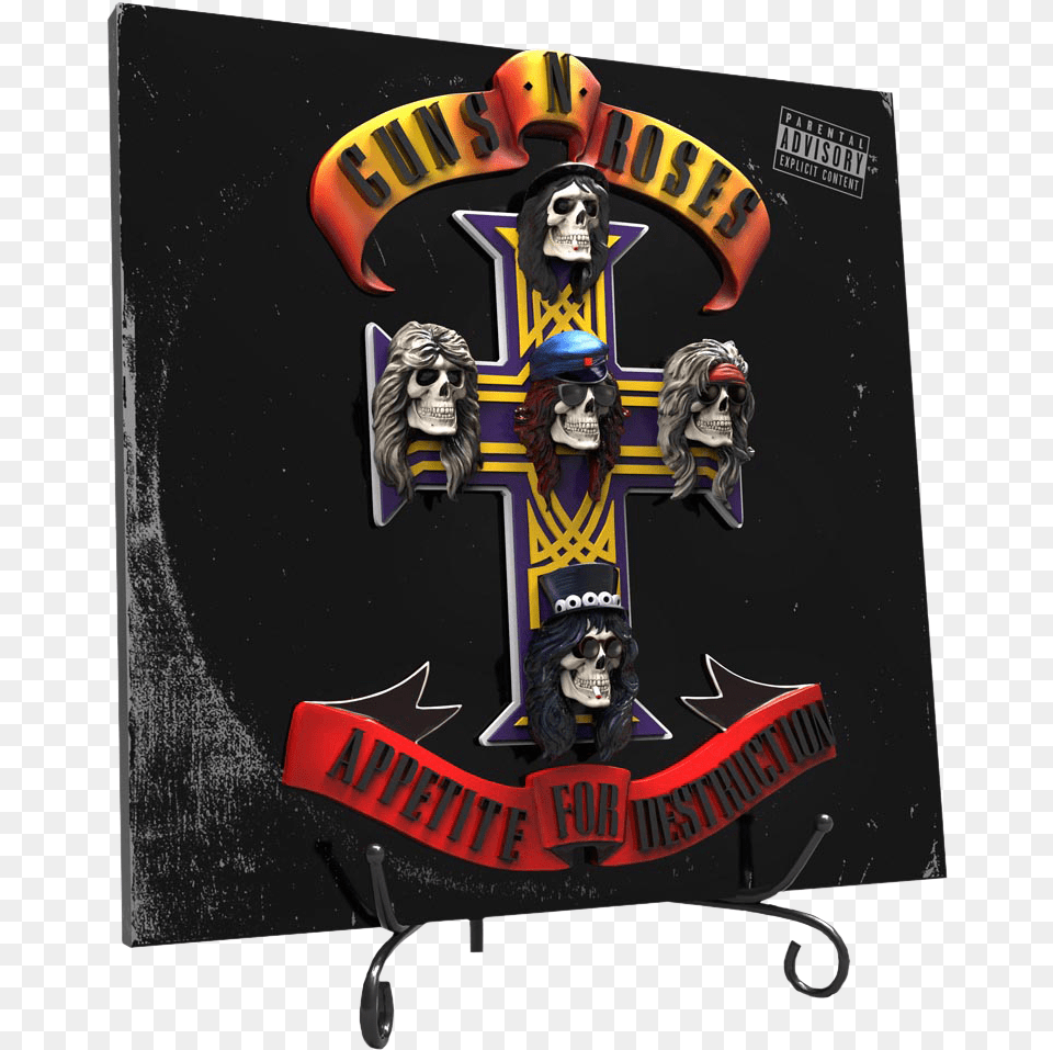 Guns N Roses Appetite For Destruction 3d Vinyl, Adult, Person, Woman, Female Png