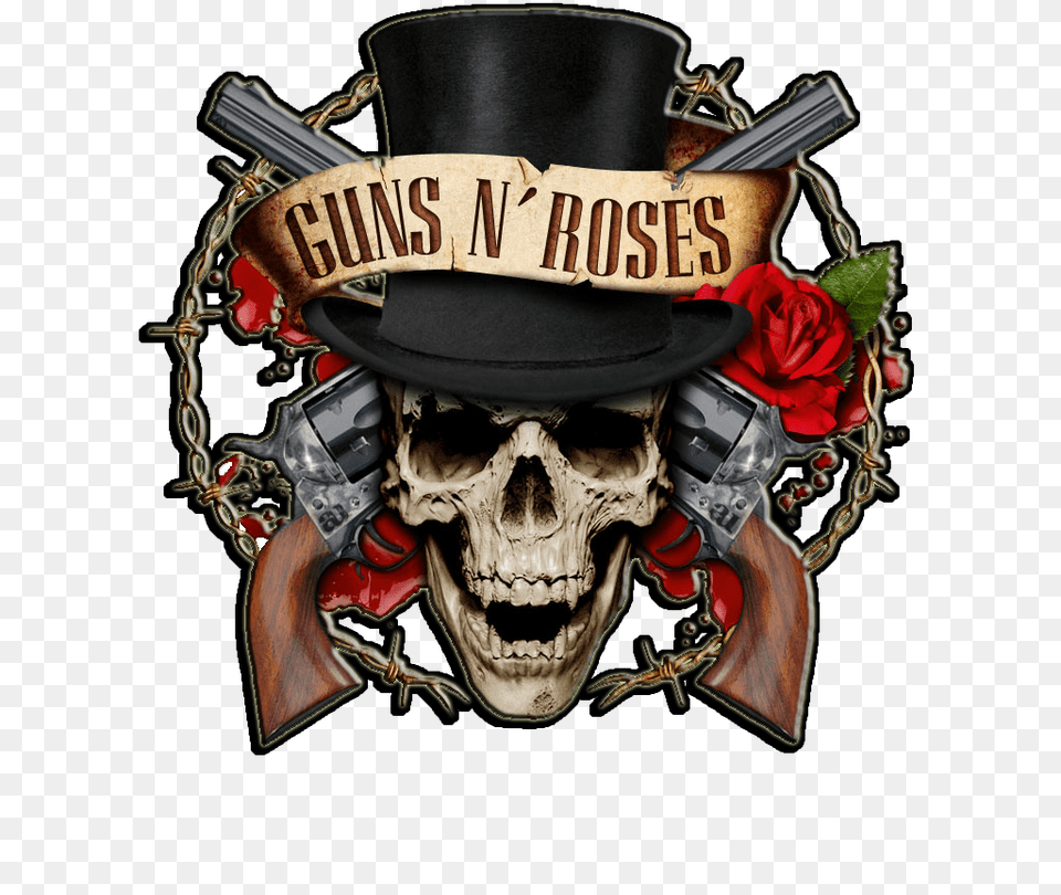 Guns N Roses Logo, Clothing, Hat, Flower, Rose Png