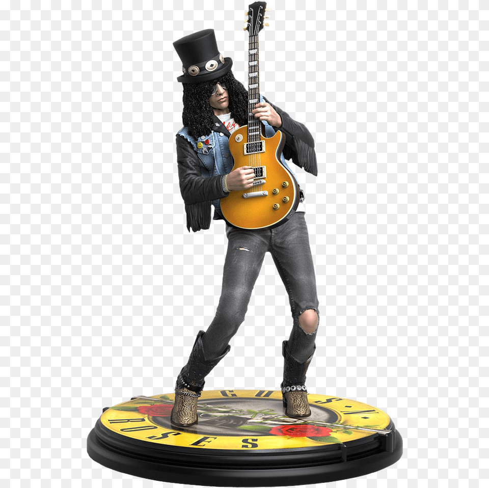 Guns N Slash Guns N Roses Figure, Musical Instrument, Guitar, Adult, Person Free Transparent Png