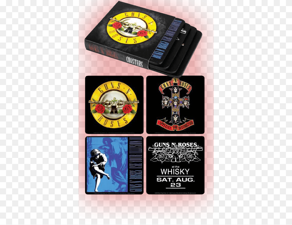 Guns N39 Roses Guns N39 Roses Coasters Set Of, Adult, Female, Person, Woman Png