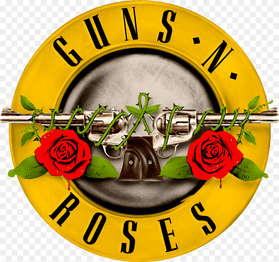Guns Nu0027 Roses Logo The Most Famous Brands And Company Guns N Roses Logo, Flower, Plant, Rose, Flower Arrangement Free Png