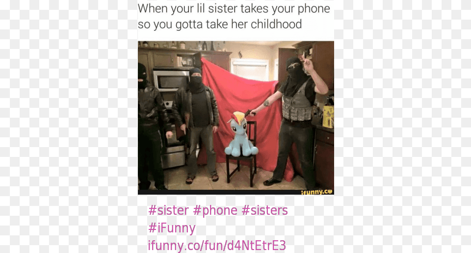 Guns Phone And Sister Sister Unexpected Jihad Meme, Adult, Man, Male, Person Png