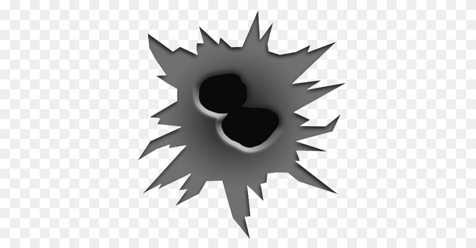 Gunshot Clipart Cracked Hole, Logo, Symbol, Animal, Fish Free Transparent Png