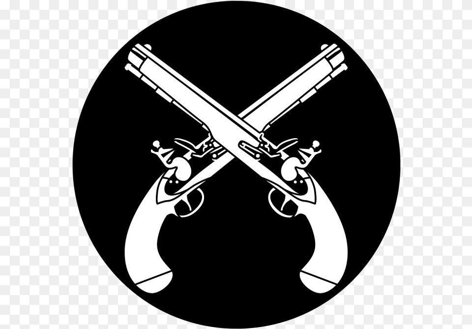 Gunslinger Black And White, Firearm, Gun, Handgun, Weapon Free Png Download