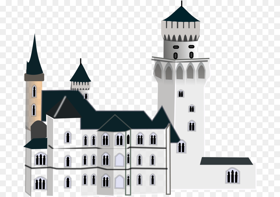 Gurica Neuschwanstein Castle, Architecture, Bell Tower, Building, Clock Tower Free Png Download