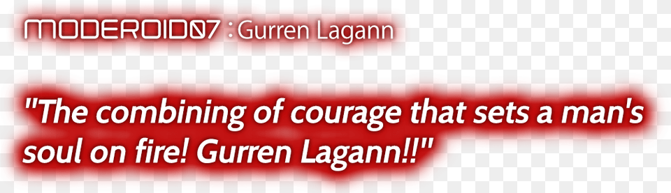 Gurren Lagann The Combining Of Courage That Sets A Graphics, Text, Logo Free Png Download