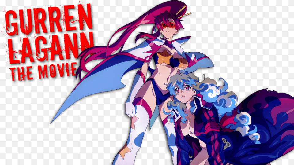 Gurren Lagann The Movie Childhood S End Eng Sub 1080p Gurren Lagann The Lights In The Sky, Publication, Book, Comics, Face Free Png