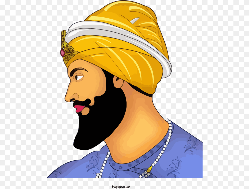 Guru Gobind Singh Jayanti Turban Guru Gobind, Woman, Person, Female, Adult Free Png