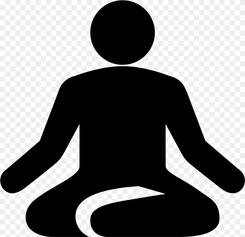 Guru Icon Meditation Clip Art, Gray Png Image