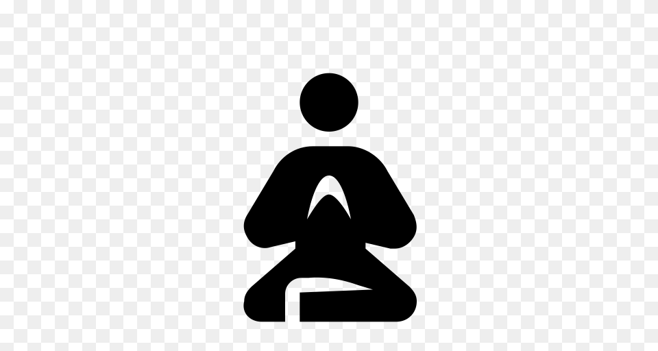 Guru Meditation Sport Icon, Gray Free Png Download