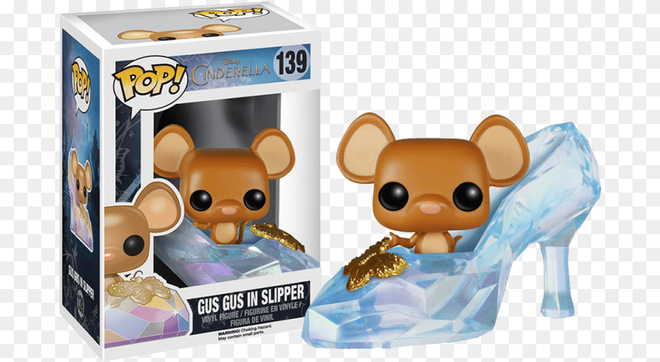 Gus Gus In Slipper Cinderella Funko Pop, Toy, Figurine, Clothing, Footwear Png Image