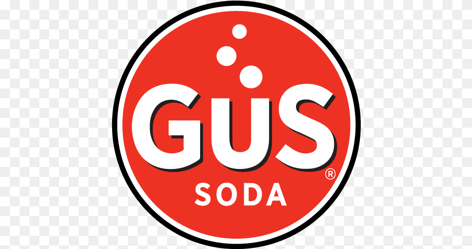 Gus Soda Logo, Sign, Symbol, Road Sign, Disk Free Png