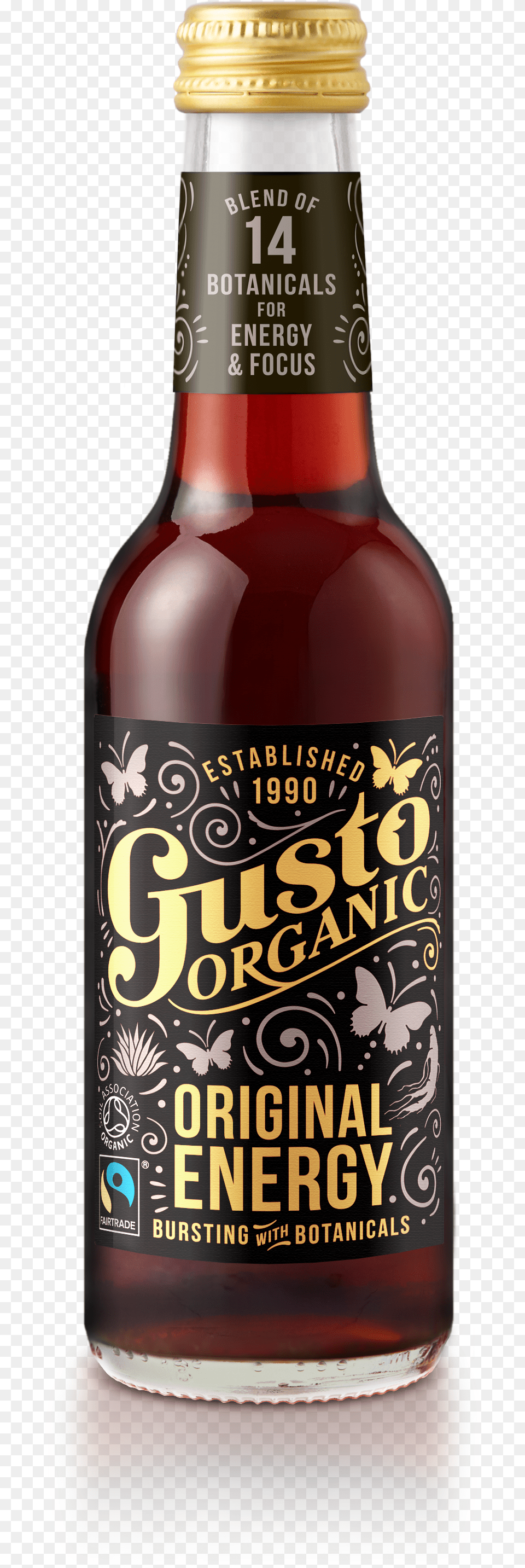 Gusto Organic Original Energy, Alcohol, Beer, Beer Bottle, Beverage Png