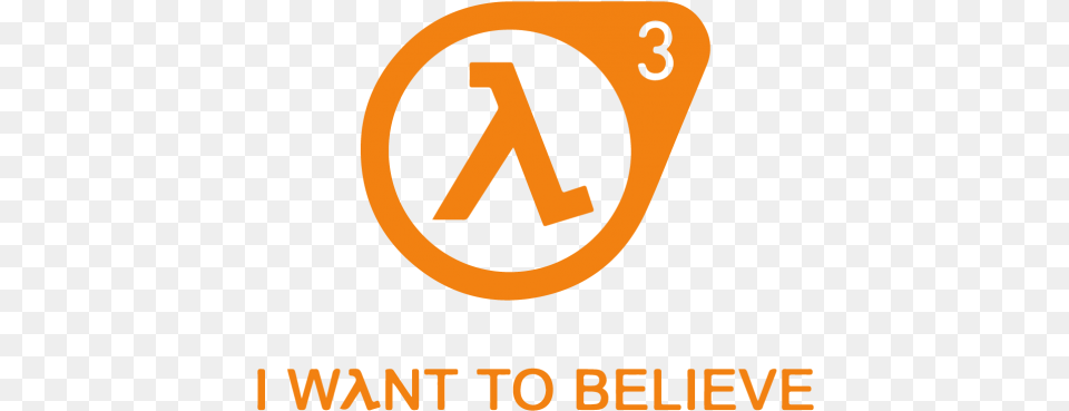 Gustore Estampados De Poleras Y Polerones Half Life 3 I Want To Believe, Logo Free Png Download