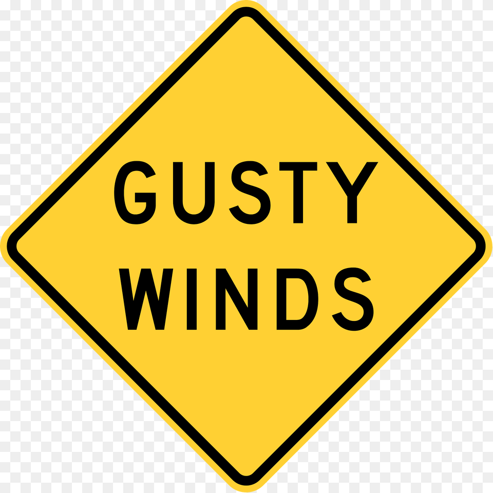 Gusty Winds Wisconsin Clipart, Road Sign, Sign, Symbol Free Transparent Png