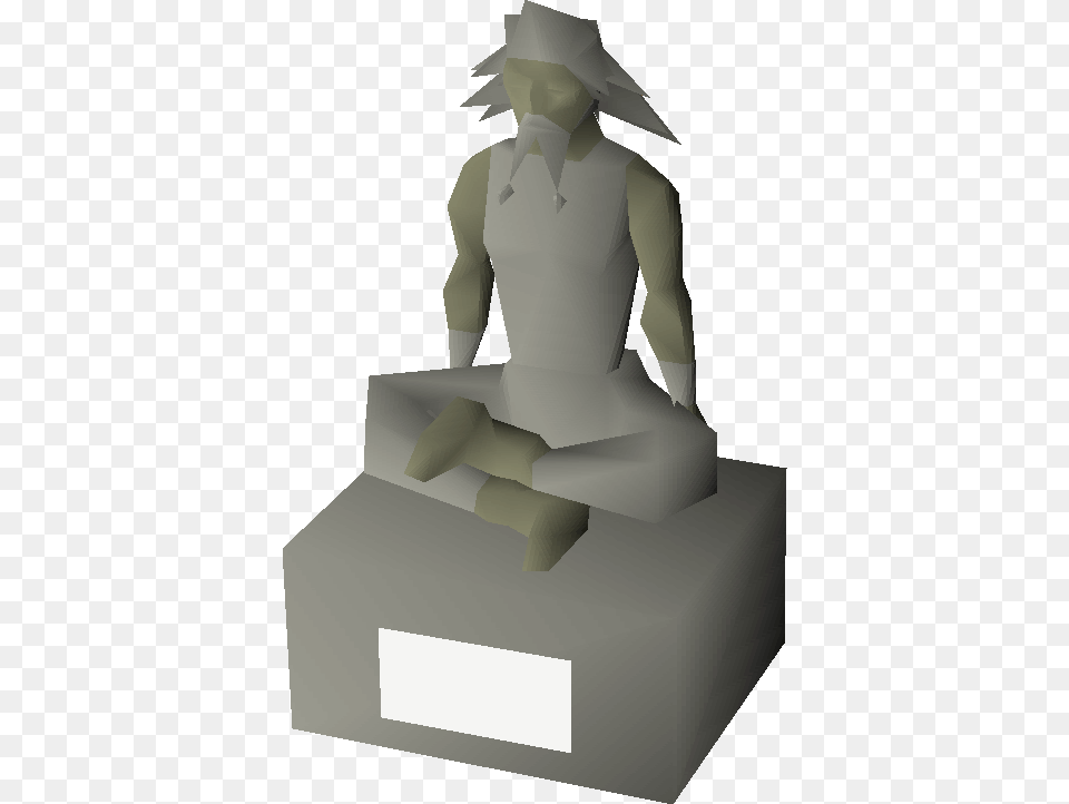 Guthix Statue, Paper, Person, Clothing, Hat Free Transparent Png