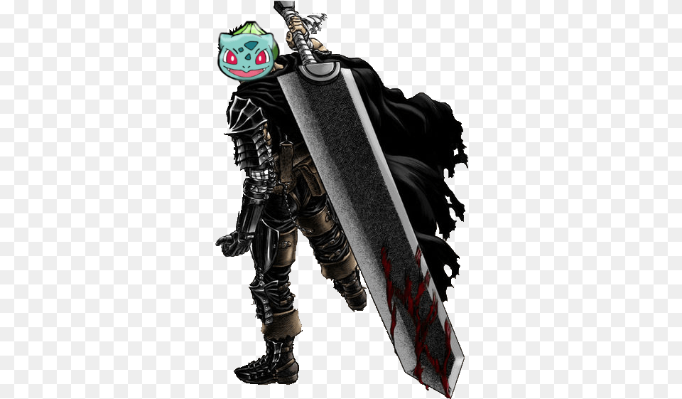 Guts 0 Anime Characters With Big Sword, Weapon, Adult, Male, Man Png