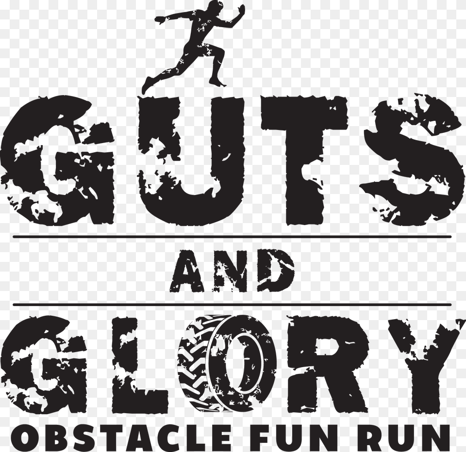 Guts And Glory Guts And Glory Logo, Stencil, Adult, Person, Man Png Image