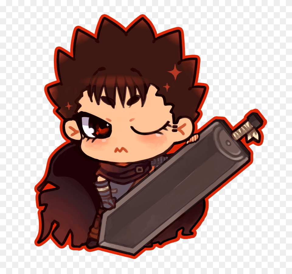 Guts Berserk Charm On Storenvy, Book, Comics, Publication, Baby Png