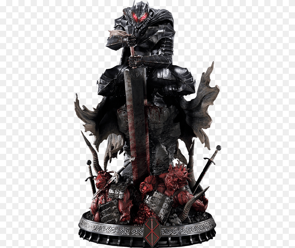 Guts Berserker Armor Statue Berserk Armor Figure, Sword, Weapon, Person, Samurai Free Png Download