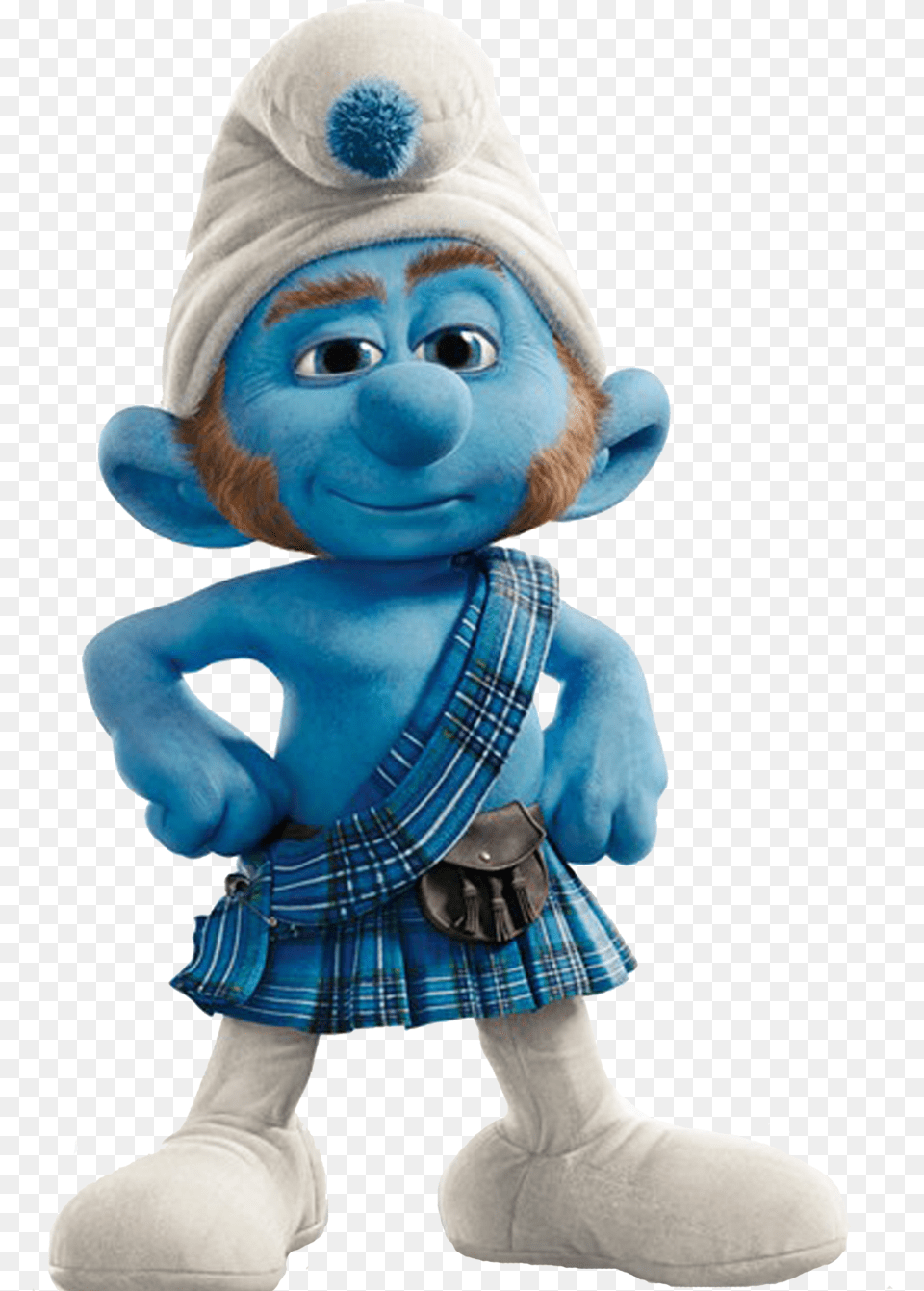 Gutsy Smurf, Plush, Toy, Baby, Face Free Png