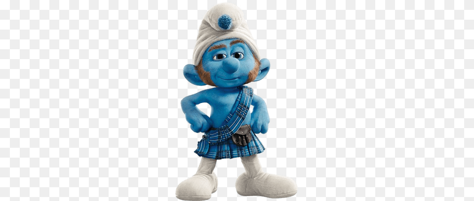 Gutsy Smurf, Plush, Toy, Doll Png