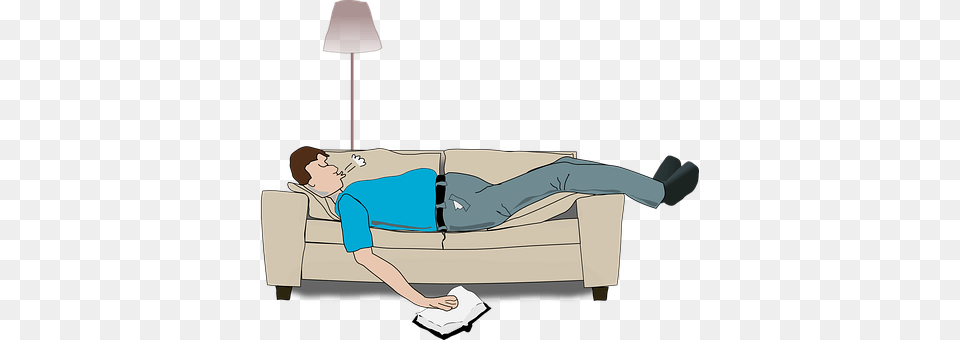 Guy Couch, Sleeping, Furniture, Person Png Image