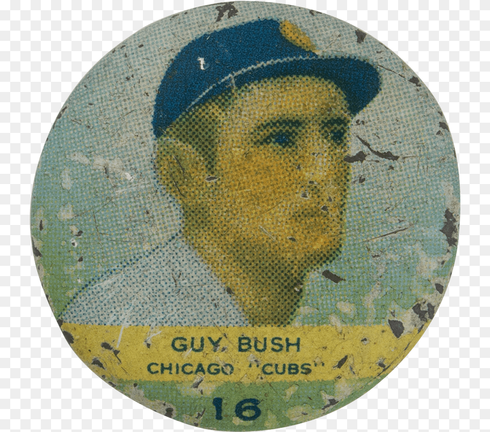 Guy Bush Chicago Cubs Chicago Button Museum Circle, Face, Head, Person, Art Free Transparent Png
