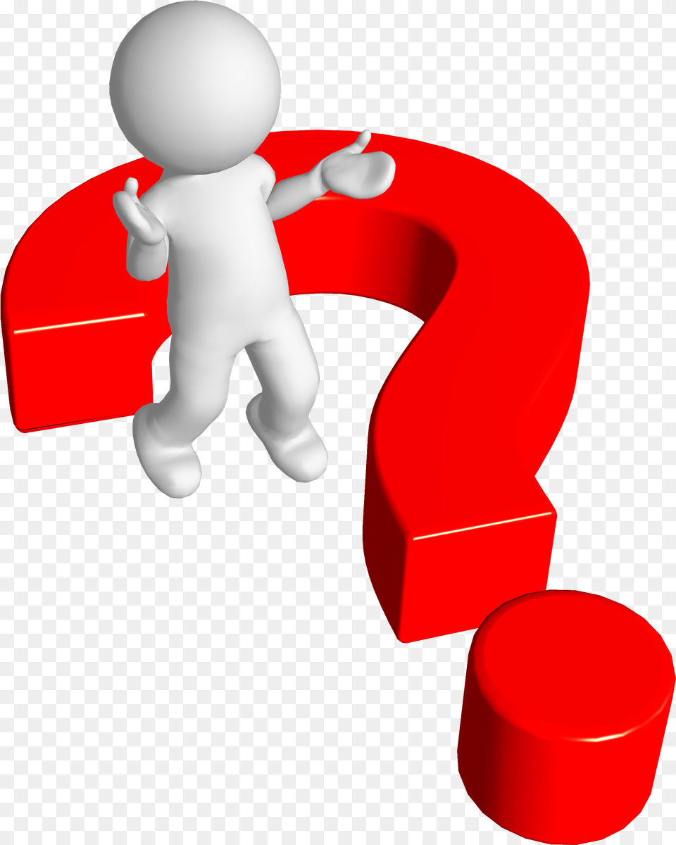 Guy Clipart Question Mark 3d Man Question Gif, Symbol, Number, Text, Baby Png Image