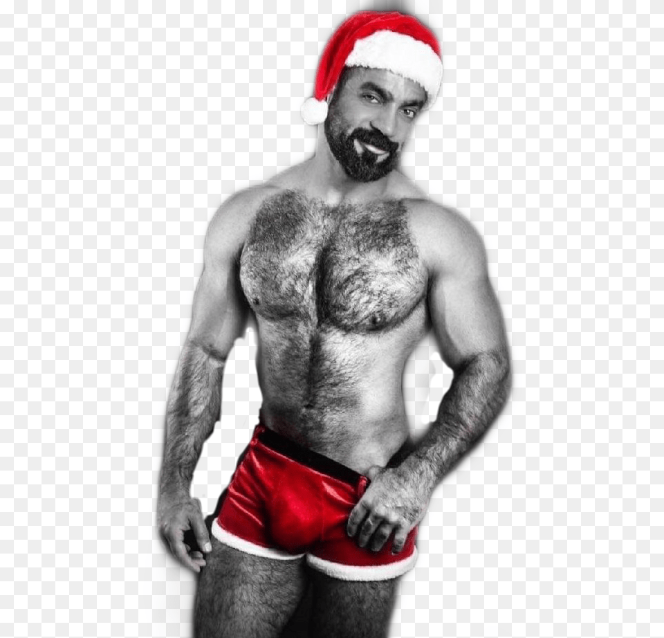 Guy Dude Man Male Gentleman Handsome Sexy Hot Sexy Santa Man, Shorts, Clothing, Adult, Portrait Free Transparent Png