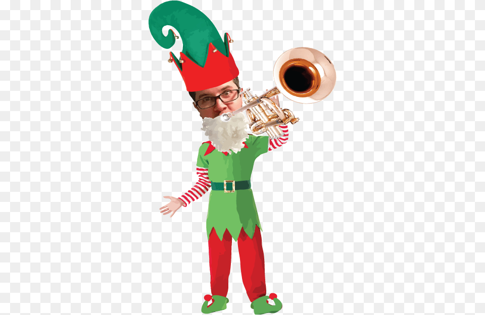 Guy Elf Elf Hats, Person, Brass Section, Horn, Musical Instrument Free Png Download