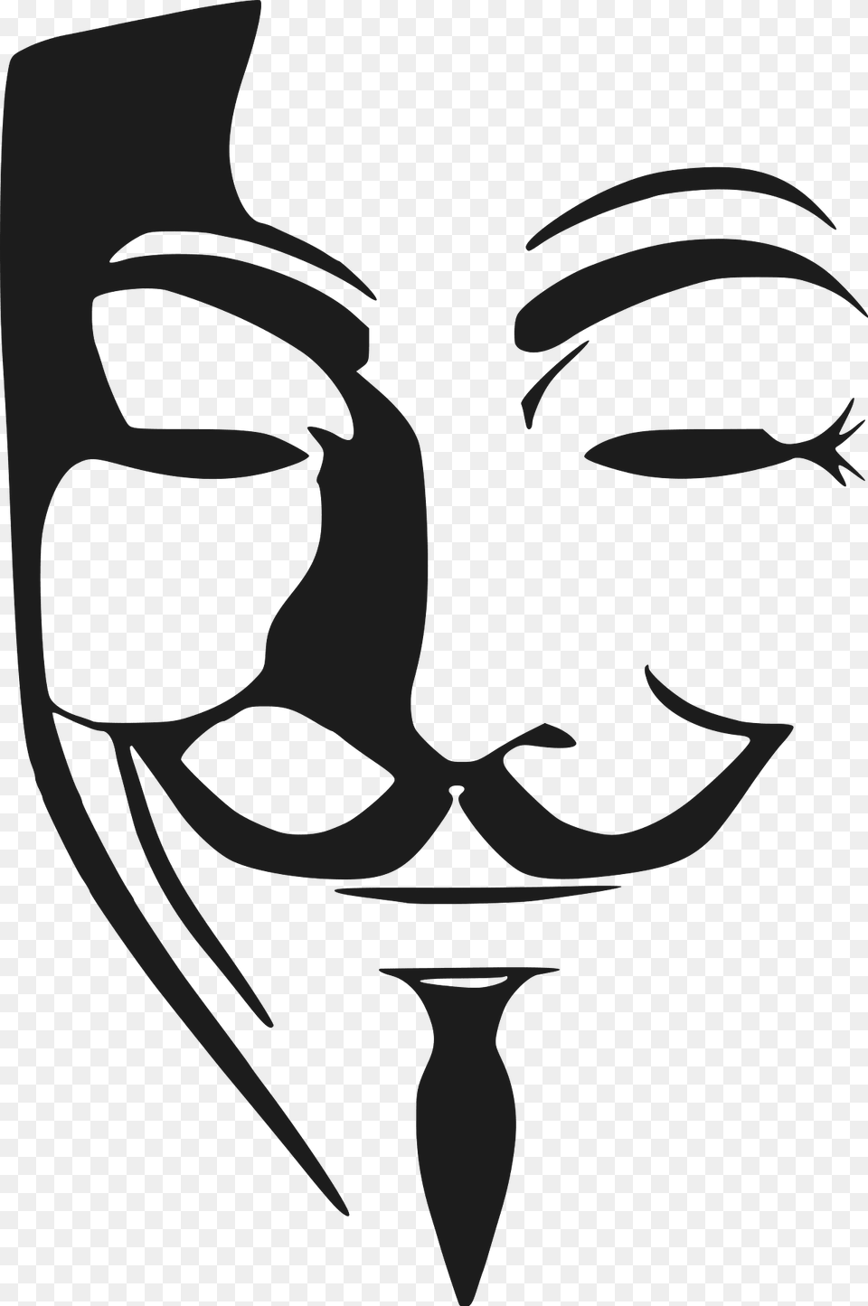 Guy Fawkes Clipart, Stencil, Head, Person, Face Free Png