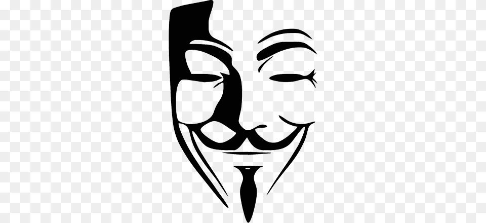 Guy Fawkes Mask, Stencil, Chandelier, Lamp, Art Free Png Download