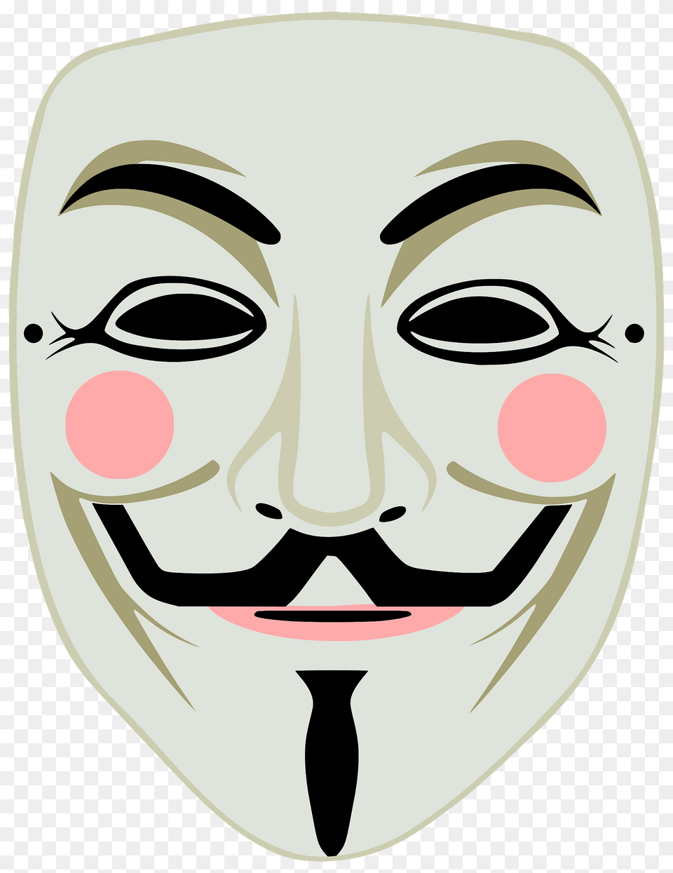 Guy Fawkes Mask Clipart, Face, Head, Person Png Image