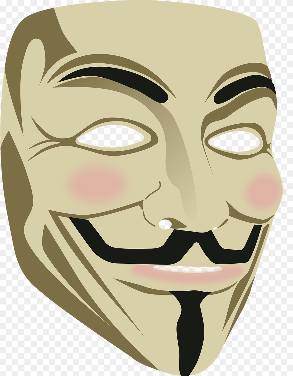 Guy Fawkes Mask Clipart, Person, Face, Head Png