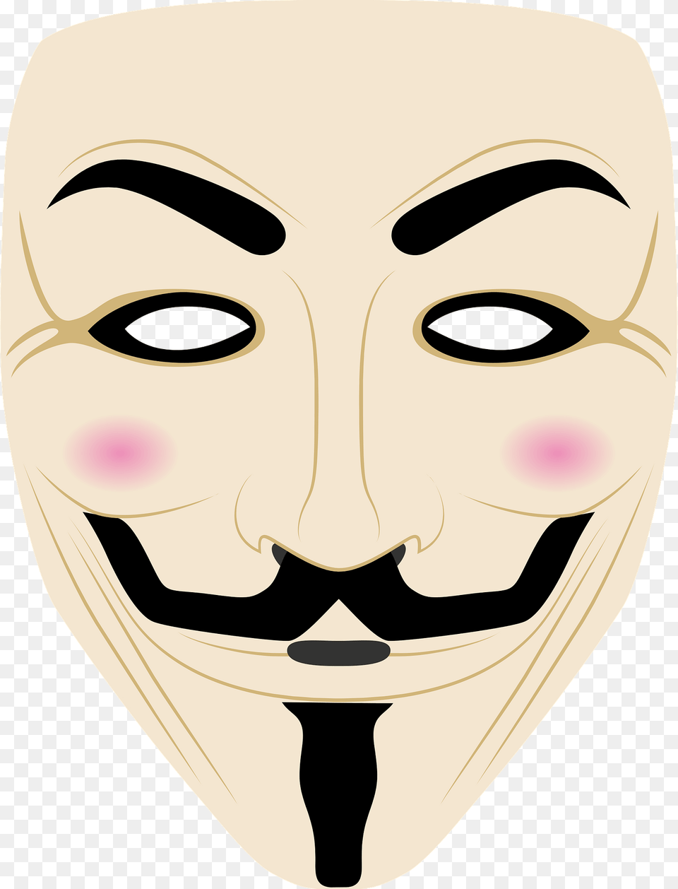 Guy Fawkes Mask Clipart, Face, Head, Person Free Png