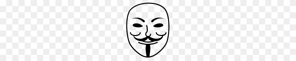 Guy Fawkes Mask Icons Noun Project, Gray Png