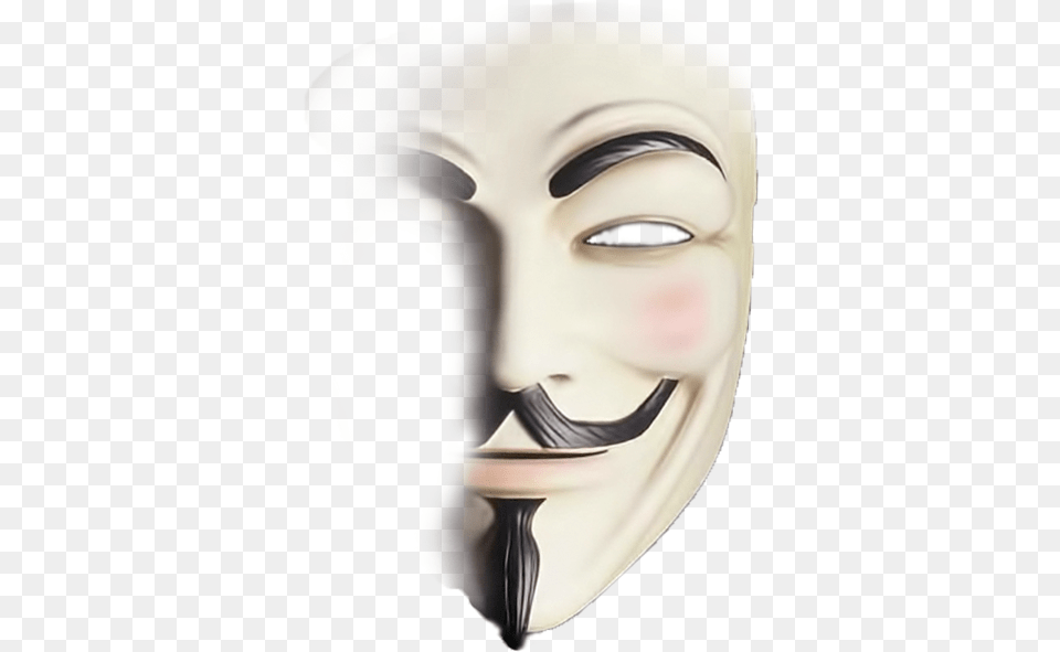 Guy Fawkes Mask No Background, Adult, Female, Person, Woman Png Image