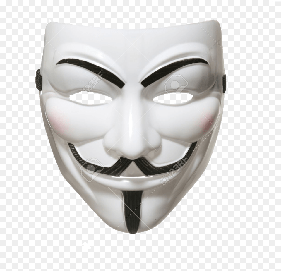 Guy Fawkes Mask V Gunpowder Plot Anonymous, Face, Head, Person, Adult Png Image