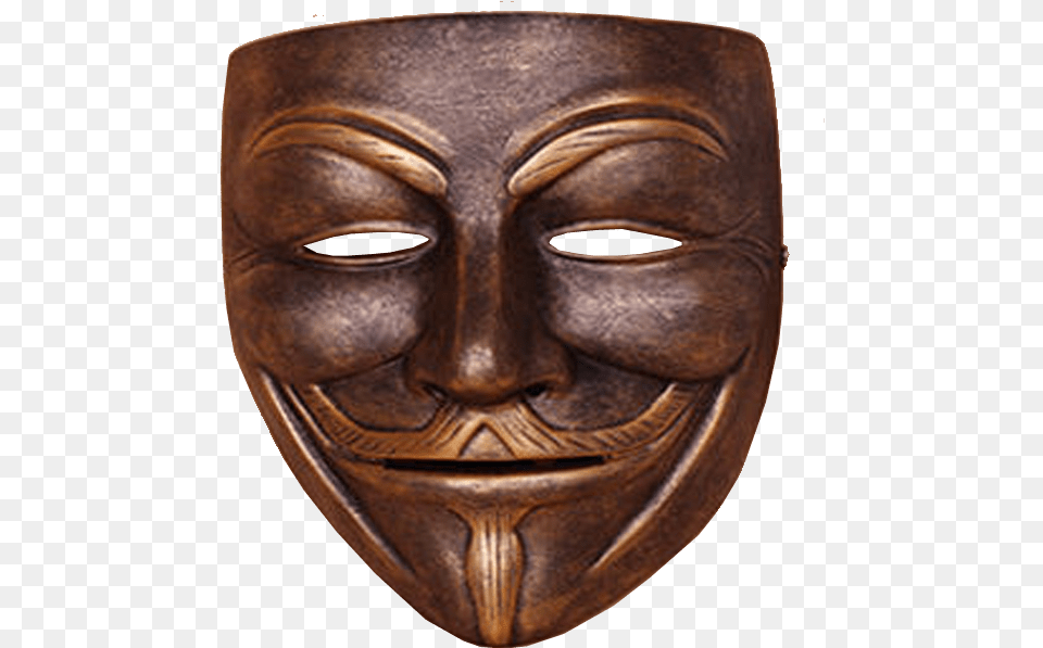 Guy Fawkes Transparent Mask Face Mask, Head, Person, Adult, Male Png Image
