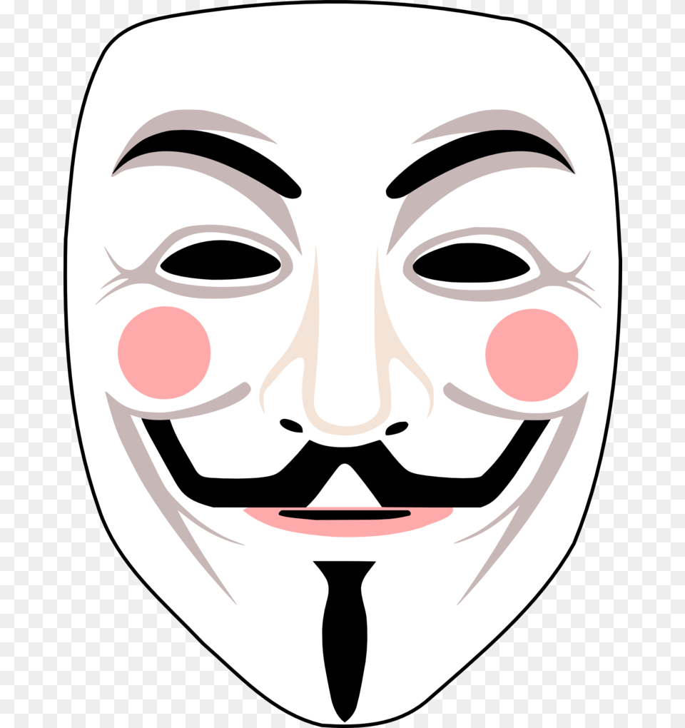 Guy Fawkes Vector Recreated, Mask, Face, Head, Person Free Transparent Png