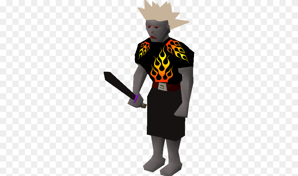 Guy Fieri In Runescape Cosplay, Person, Clothing, Costume, Skirt Free Png