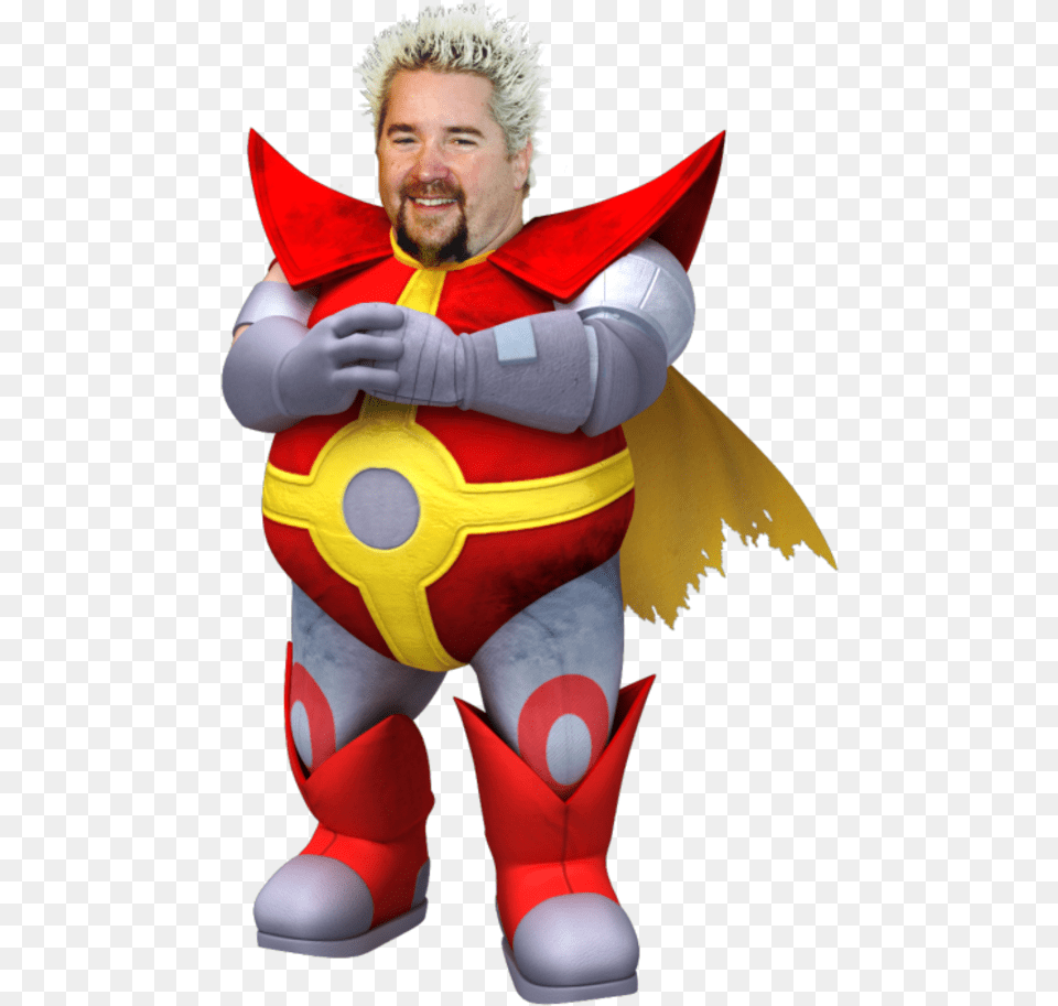 Guy Fieri Super Mario Bros Guy Fieri Transparent Background, Person, Cape, Clothing, Costume Free Png